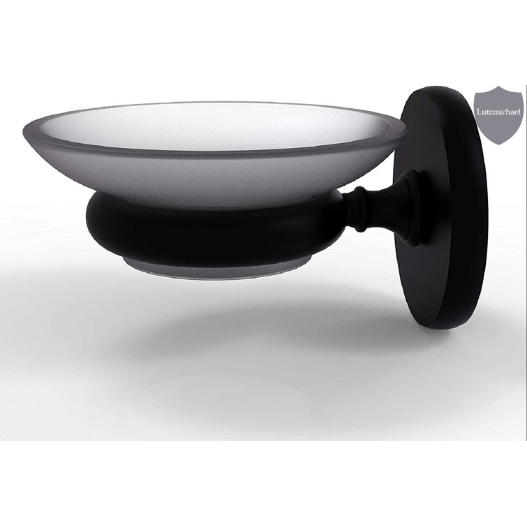 Latitude Run® Matte Black Wall Mounted Soap Dish Wayfair